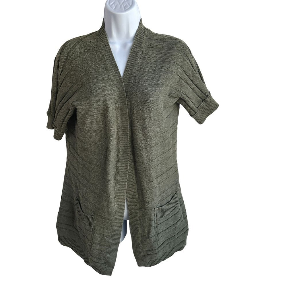 Mossimo Supply Co Knit‎ Cardigan Women's Green Cotton Medium Cabincore Grandma